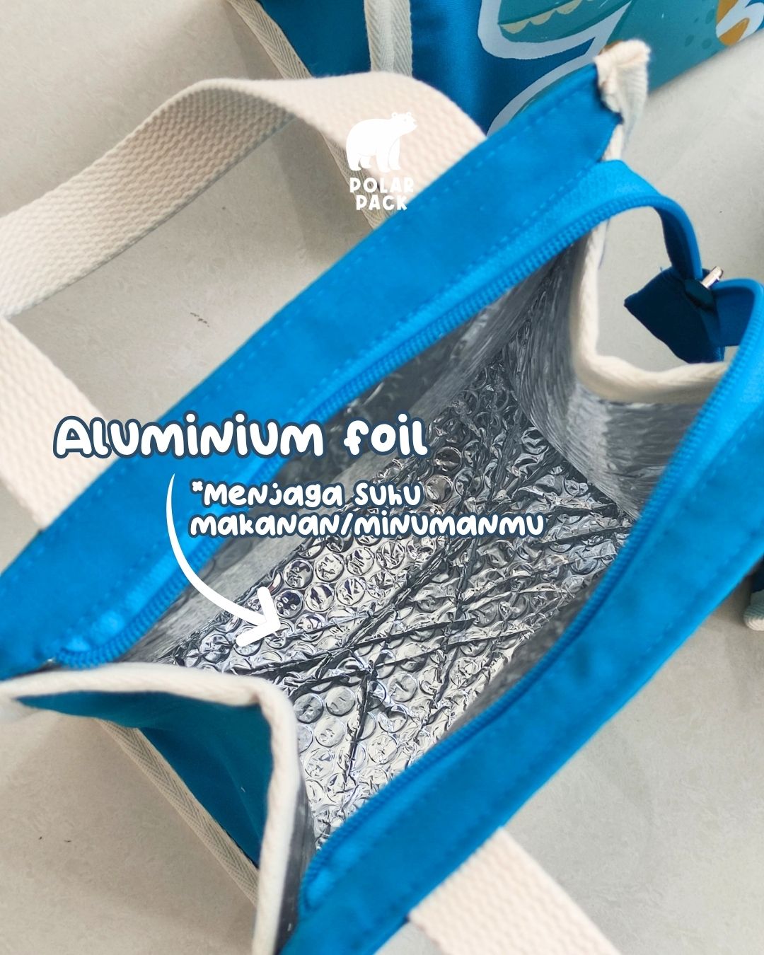 Lunch Bag / Tote Bag Dino - Gambar 2