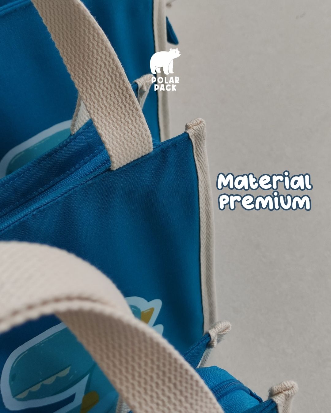 Lunch Bag / Tote Bag Dino - Gambar 4