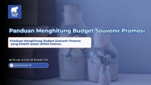 Botol kaca souvenir promosi dan panduan menghitung budget souvenir promosi yang efektif untuk UMKM Kuliner